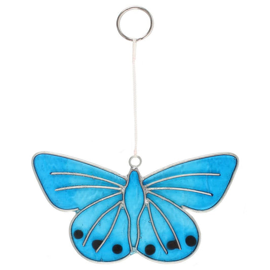 Chalkhill Blue Butterfly Suncatcher