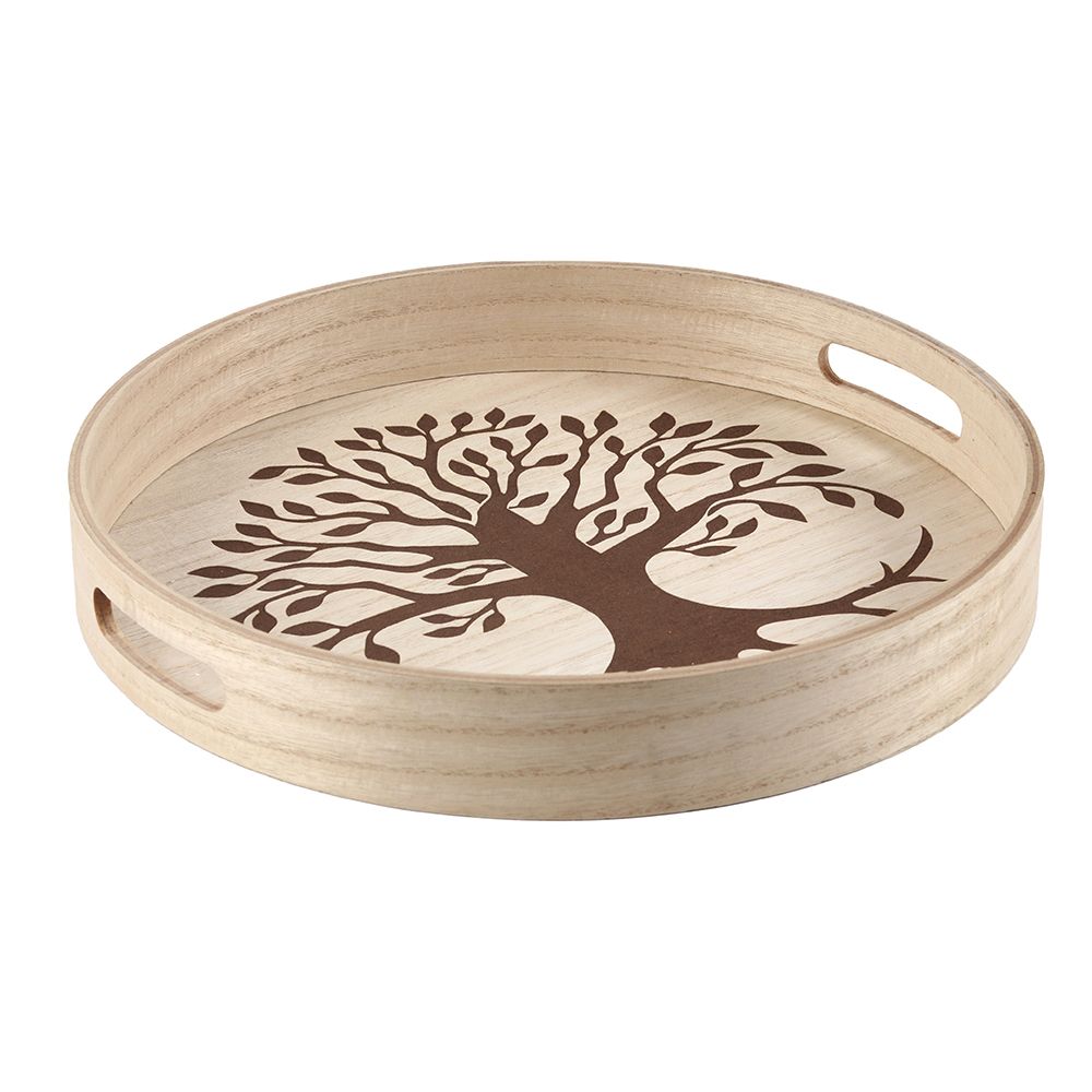 35cm Tree of Life Engraved Tray