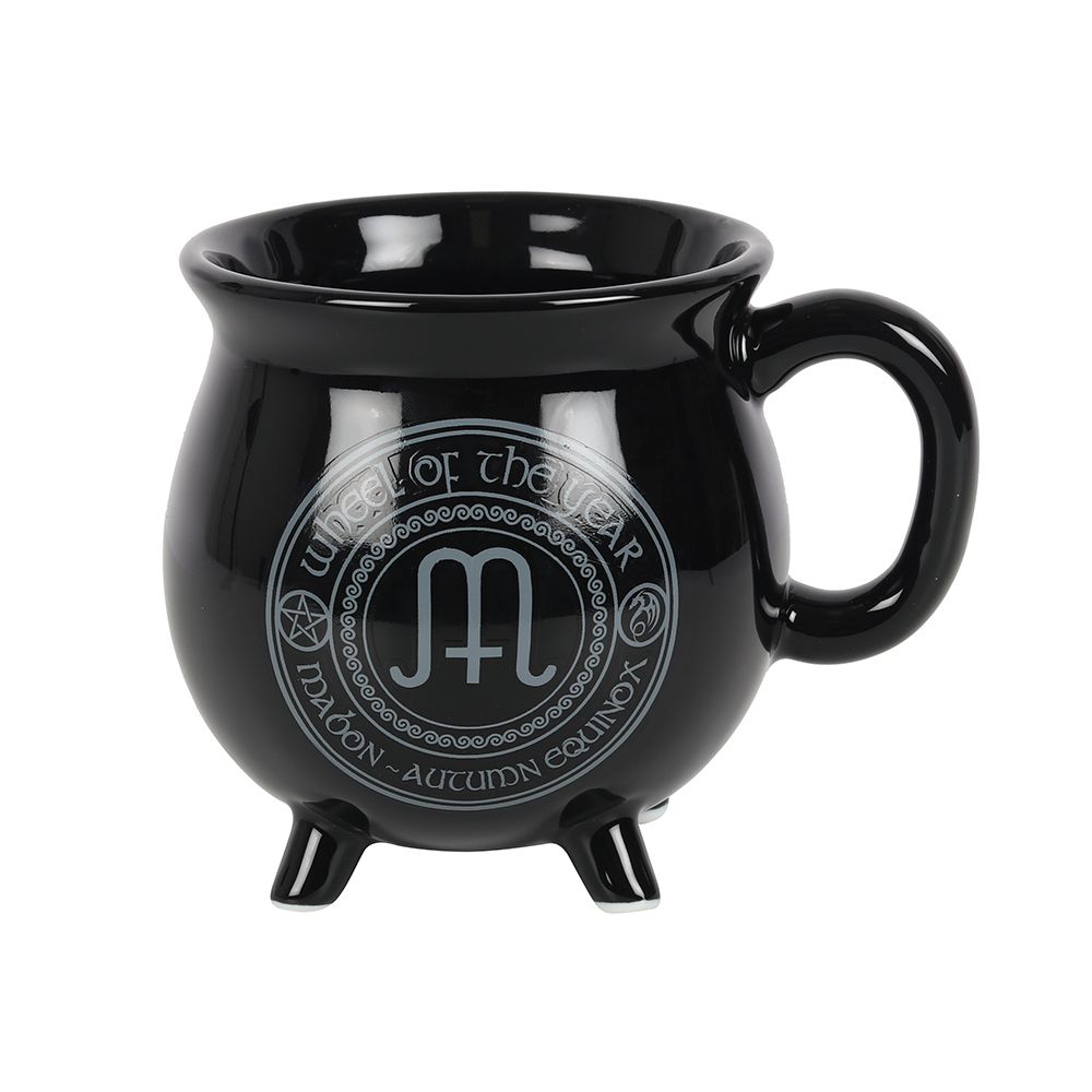 Mabon Colour Changing Cauldron Mug by Anne Stokes