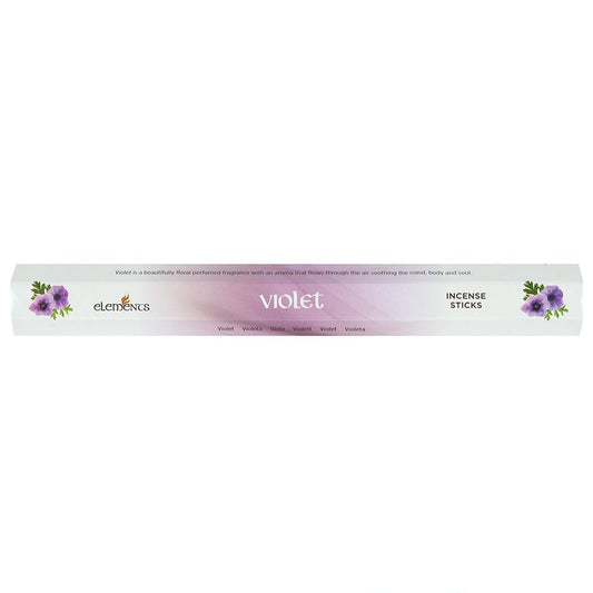 Set of 6 Packets of Elements Violet Incense Sticks