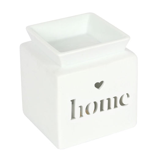 White Home Cut Out Oil Burner