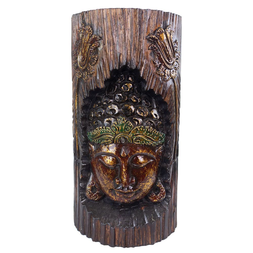 Albasia Wood Carved Buddha Decoration