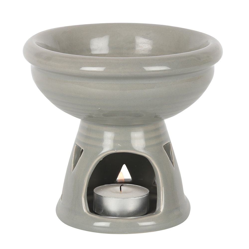 Grey Deep Bowl Oil Burner