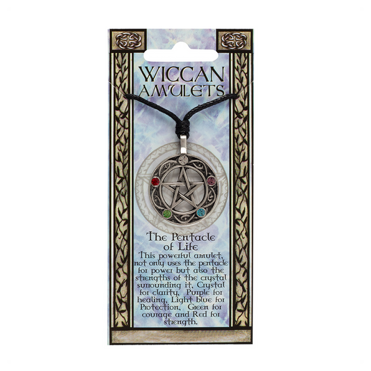 The Pentacle of Life Wiccan Amulet Necklace