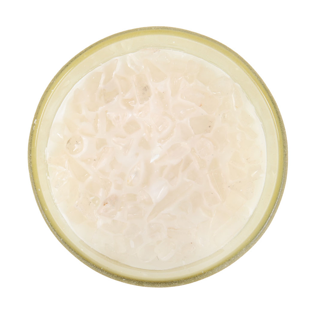 New Moon Wild Orange Manifestation Candle with Clear Quartz