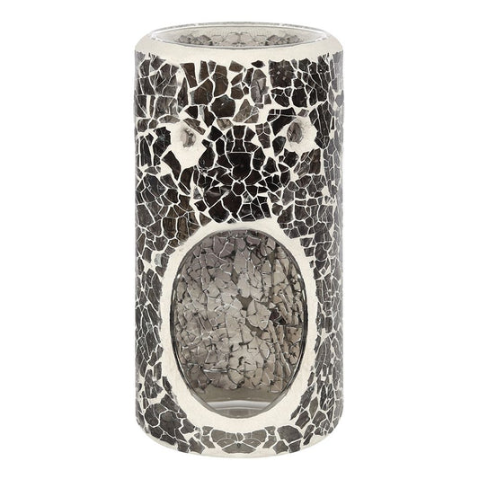 Pillar Gunmetal Grey Crackle Oil Burner