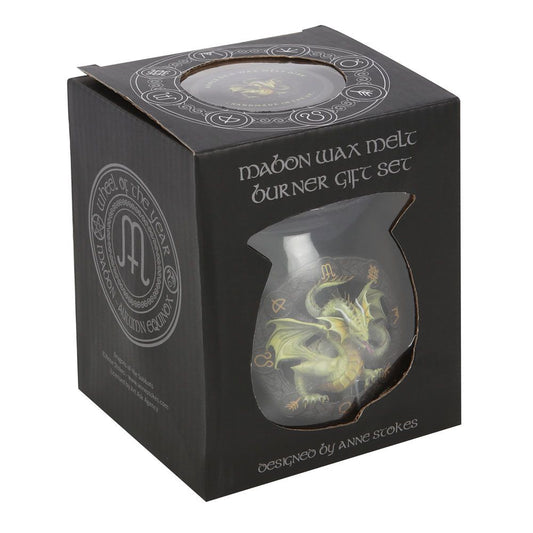 Mabon Wax Melt Burner Gift Set by Anne Stokes