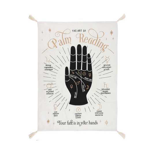 Small Palm Reading Wall Tapestry