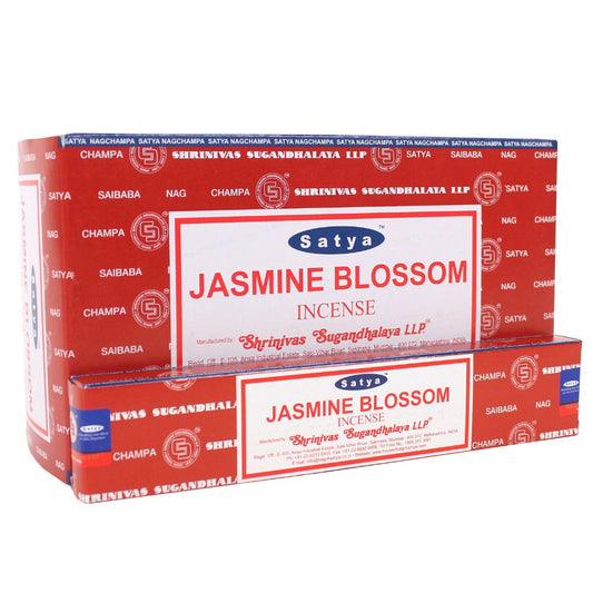 12 Packs of Jasmine Blossom Incense Sticks by Satya