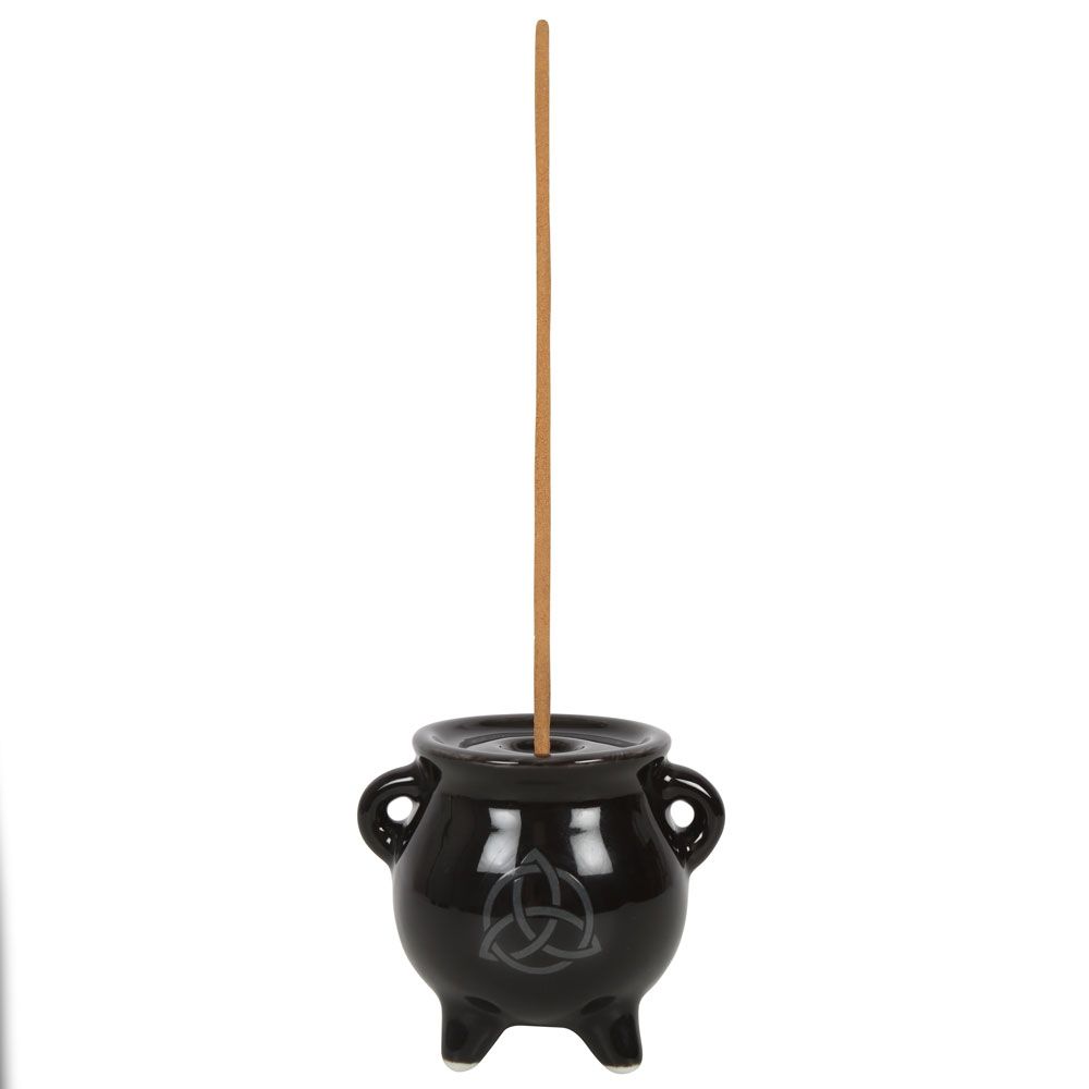 Triquetra Cauldron Ceramic Incense Holder