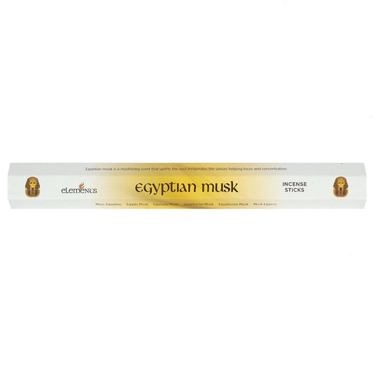 Set of 6 Packets of Elements Egyptian Musk Incense Sticks