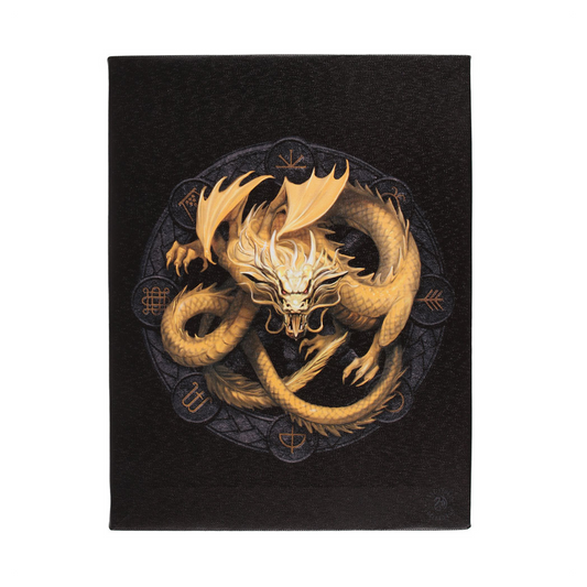 19x25cm Imbolc Dragon Canvas Plaque by Anne Stokes