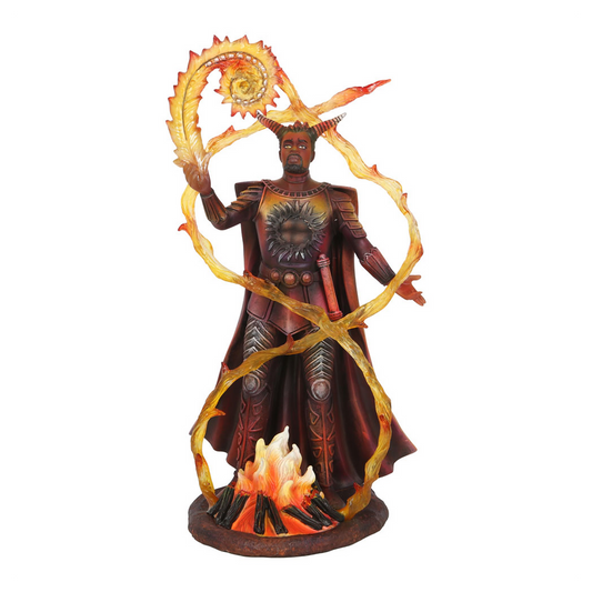 Fire Elemental Wizard Figurine by Anne Stokes