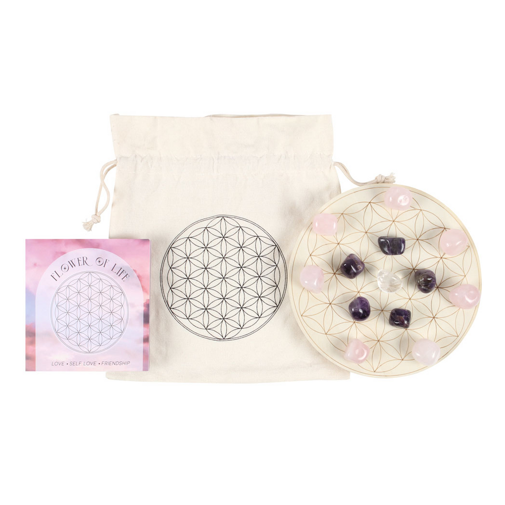 Flower of Life Crystal Grid Set