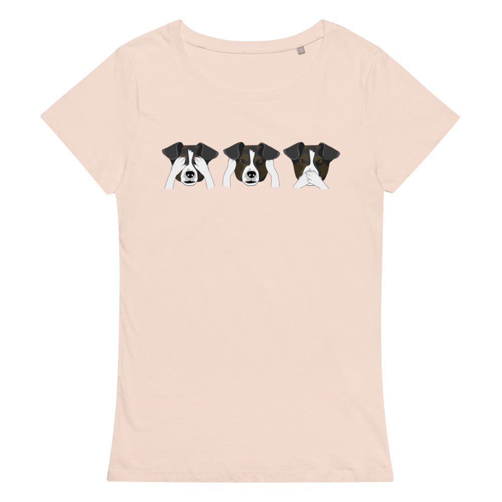 See no evil, hear no evil, speak no evil Women’s organic t-shirt