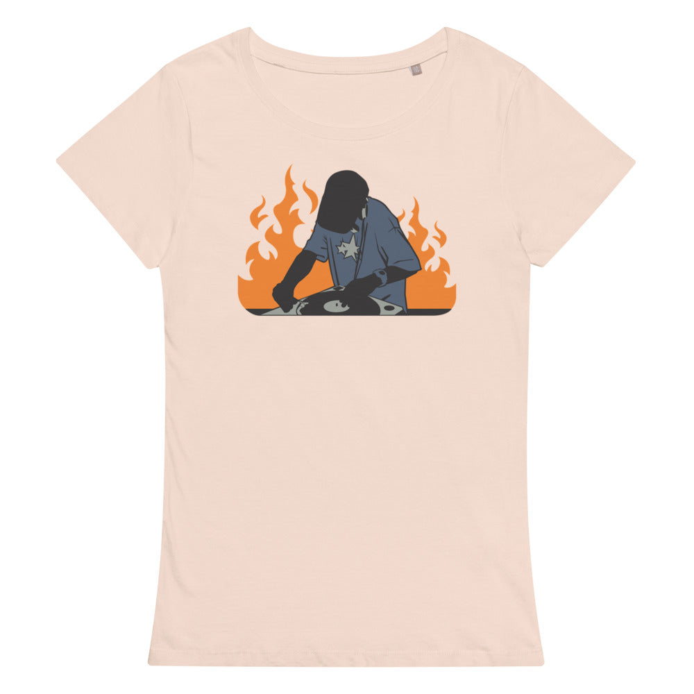 DJ on Fire Women’s organic t-shirt