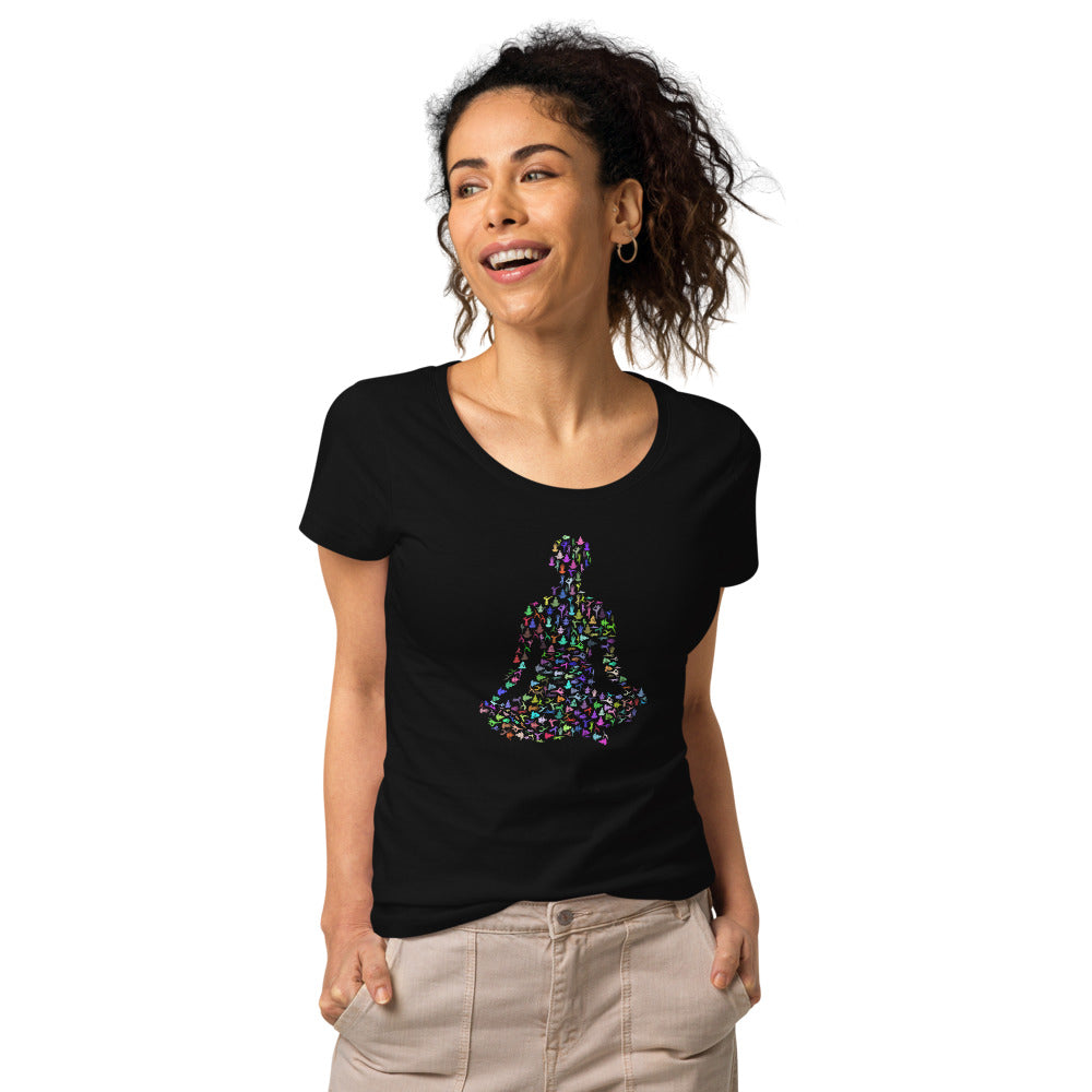 Multi Coloured Yogi Women’s organic t-shirt