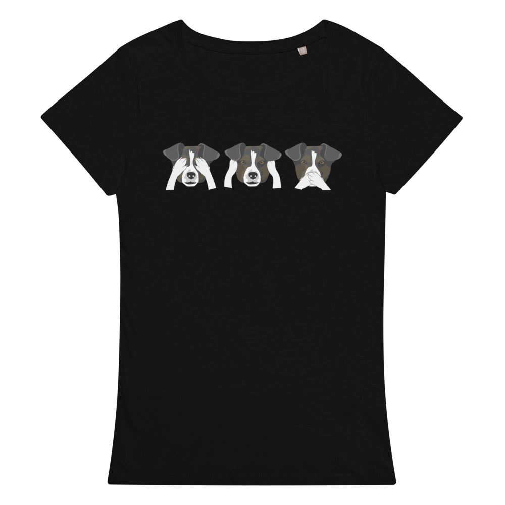 See no evil, hear no evil, speak no evil Women’s organic t-shirt