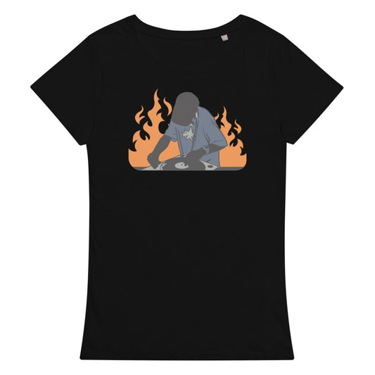 DJ on Fire Women’s organic t-shirt