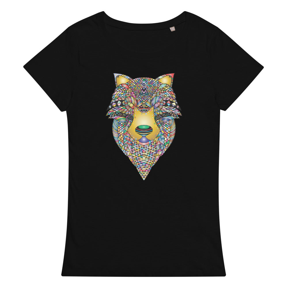 Multi Coloured Wolf Women’s organic t-shirt