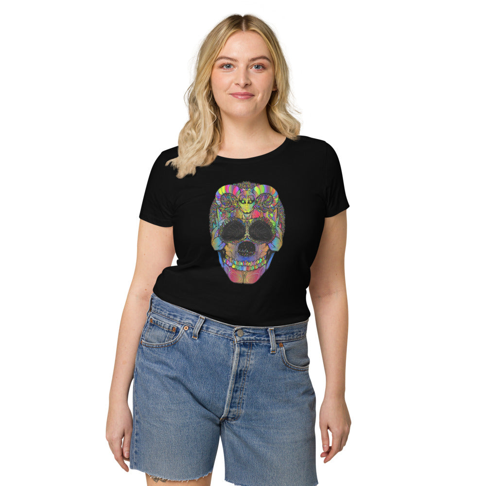 Multi Coloured Skull Women’s organic t-shirt