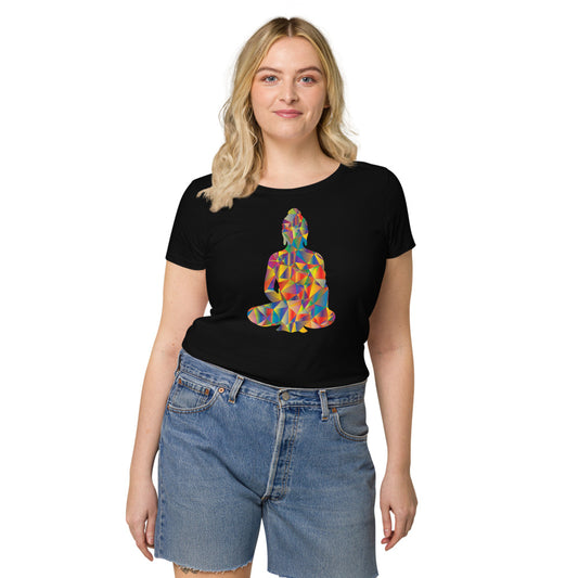 Multi Coloured Yogi Women’s organic t-shirt