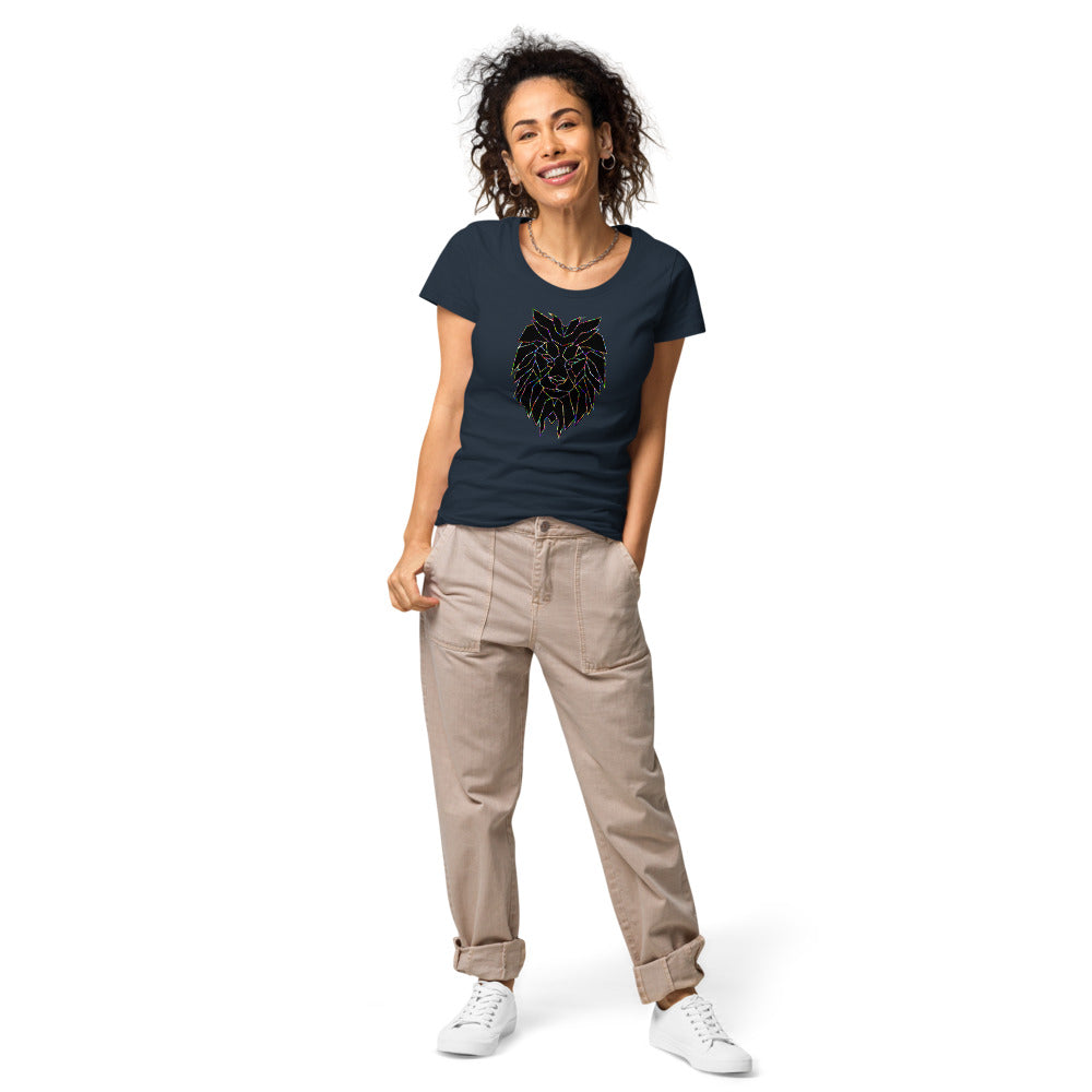 Multi Coloured Lion Women’s organic t-shirt