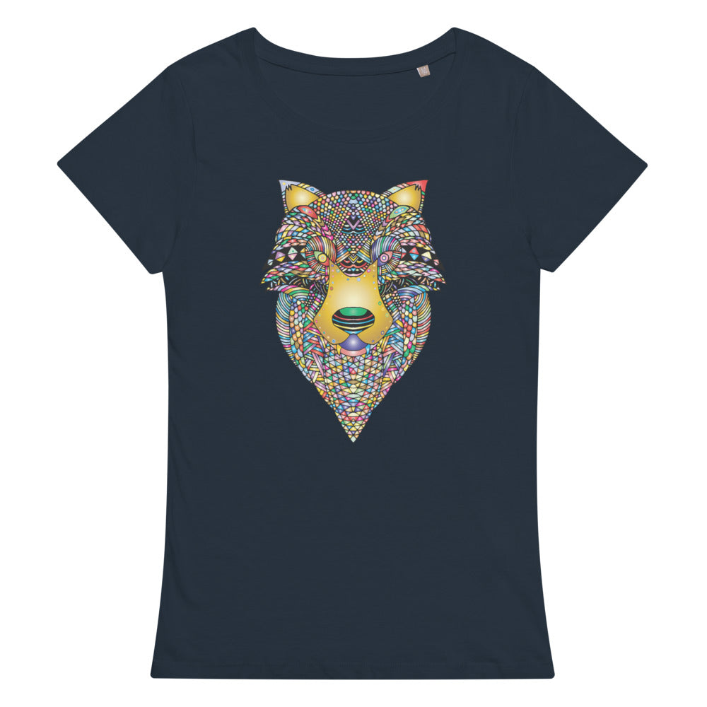 Multi Coloured Wolf Women’s organic t-shirt