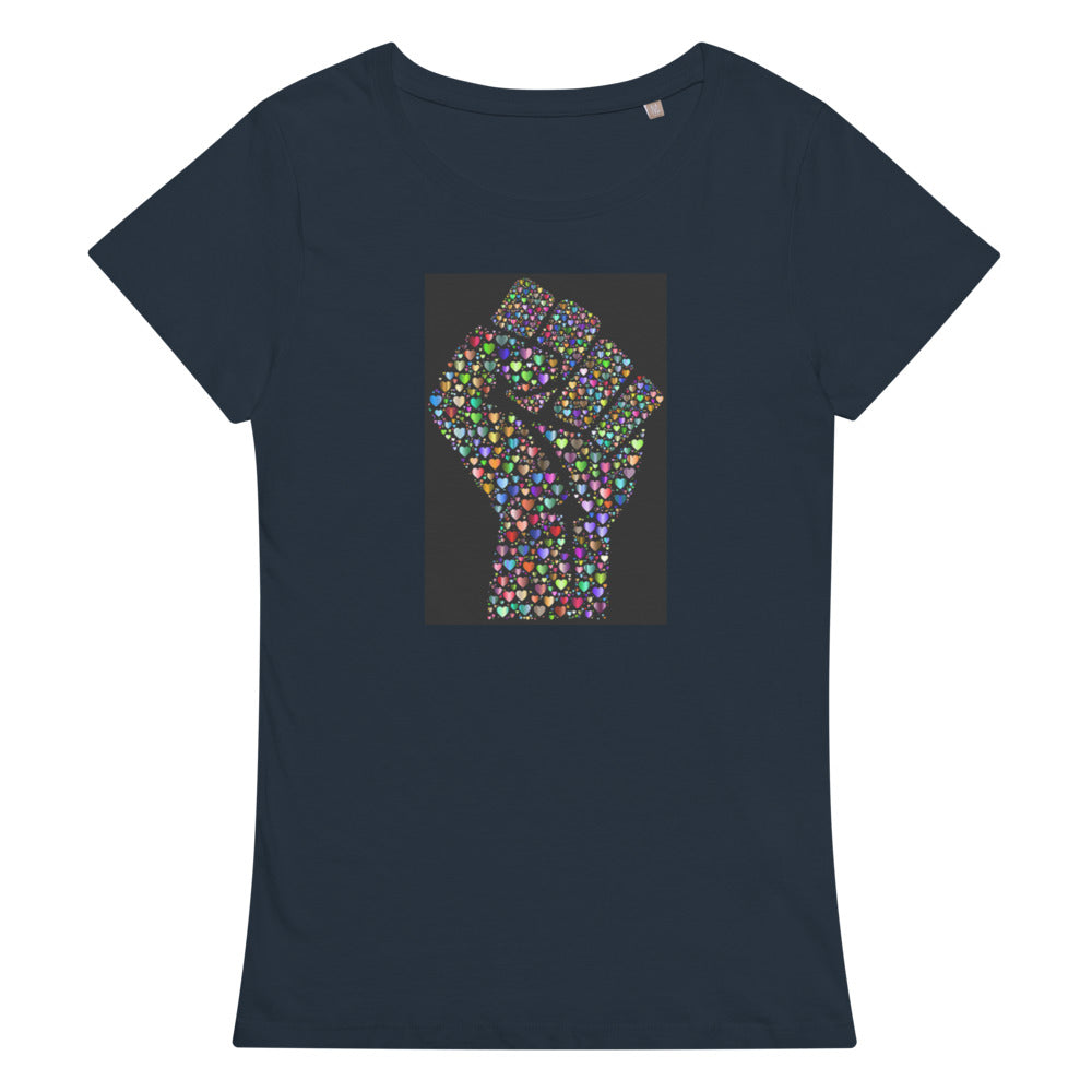 Multi Coloured Fist Women’s organic t-shirt