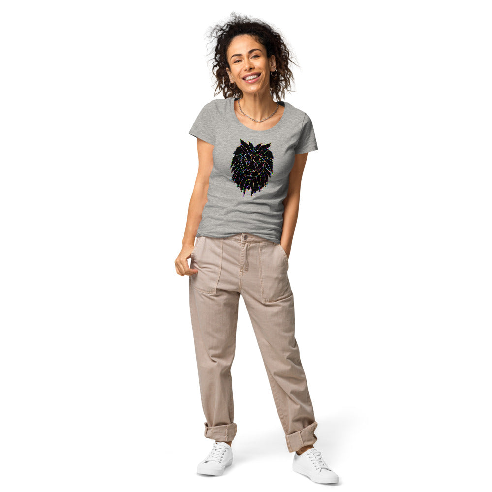 Multi Coloured Lion Women’s organic t-shirt