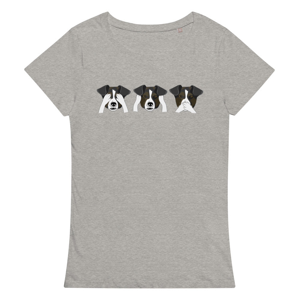 See no evil, hear no evil, speak no evil Women’s organic t-shirt