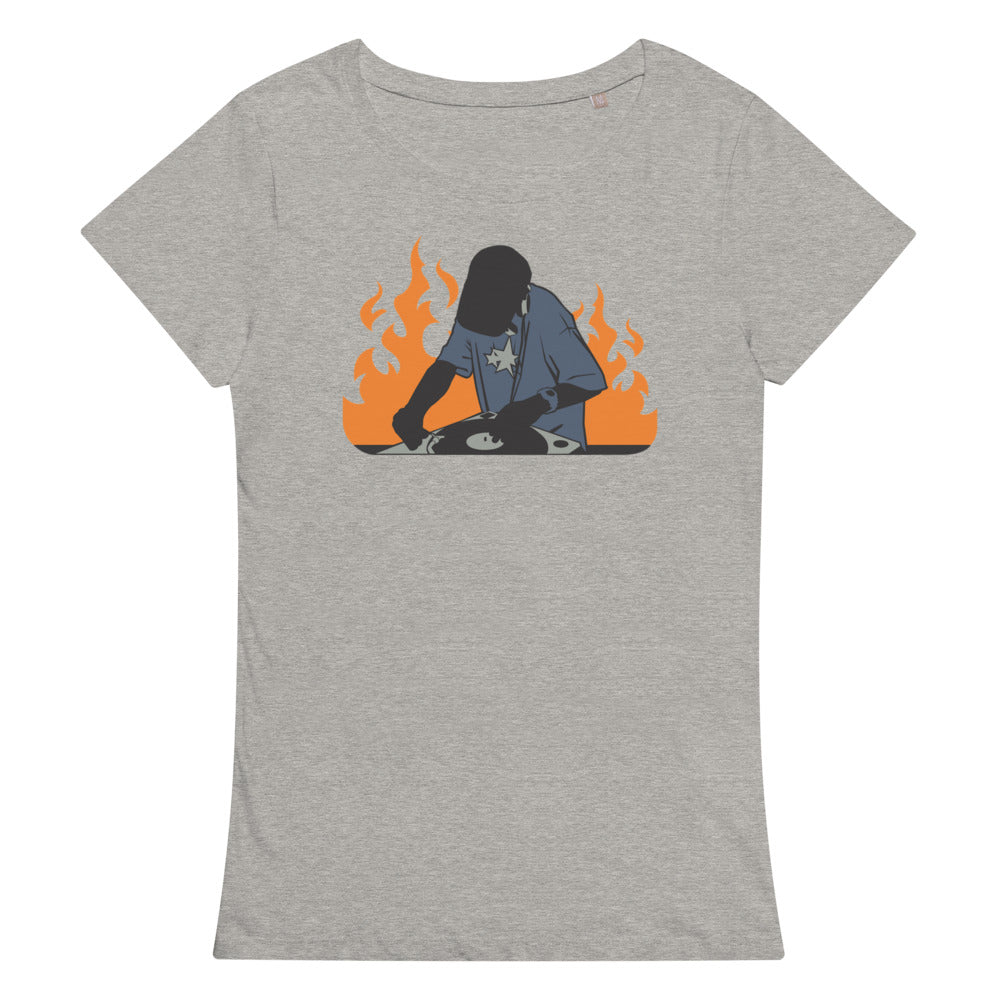 DJ on Fire Women’s organic t-shirt