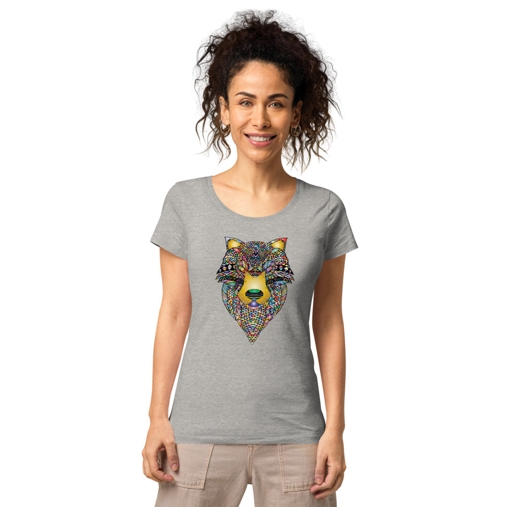 Multi Coloured Wolf Women’s organic t-shirt