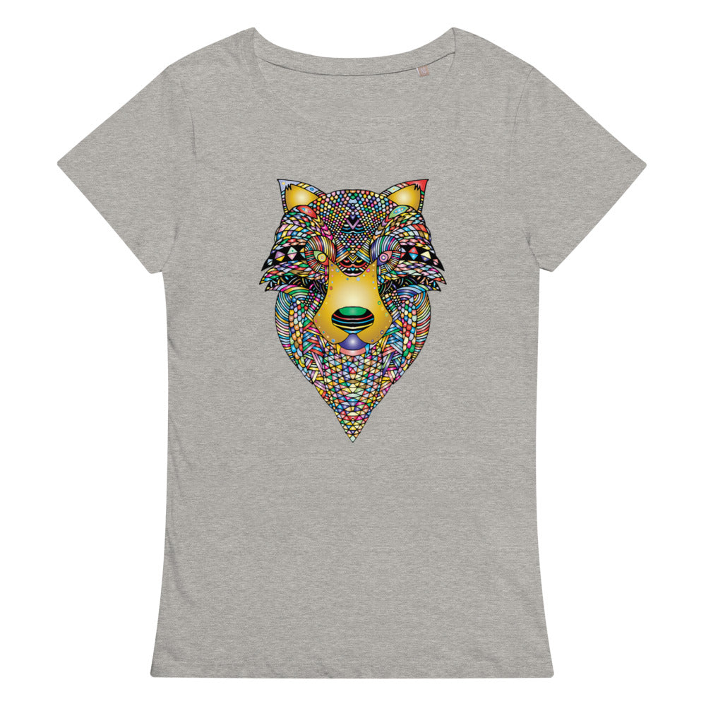 Multi Coloured Wolf Women’s organic t-shirt