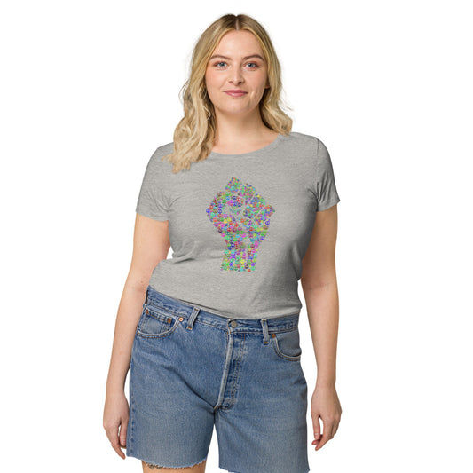 Multi Coloured Fist Women’s organic t-shirt