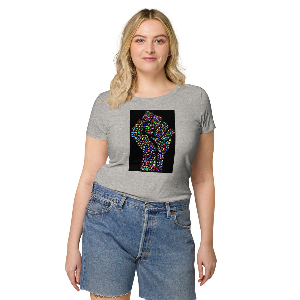 Multi Coloured Fist Women’s organic t-shirt