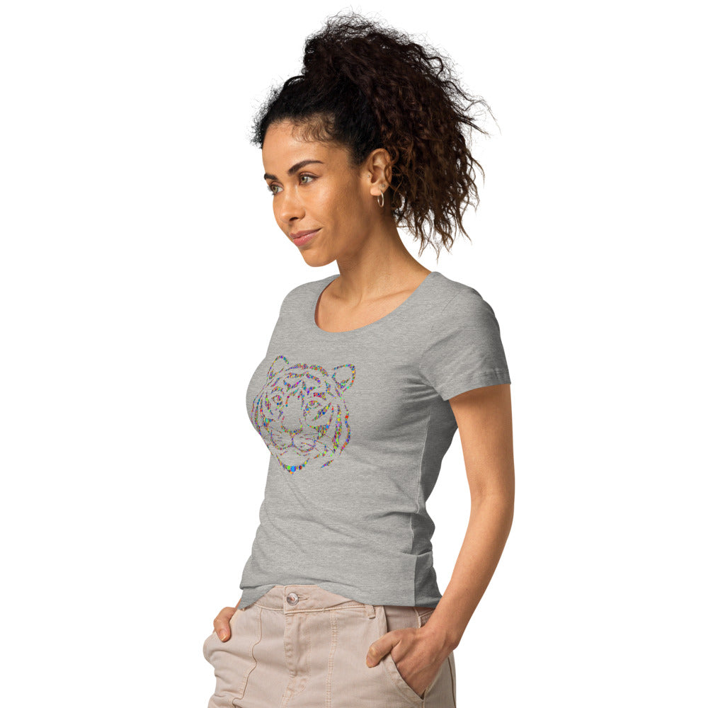 Multi Coloured Tiger Women’s organic t-shirt