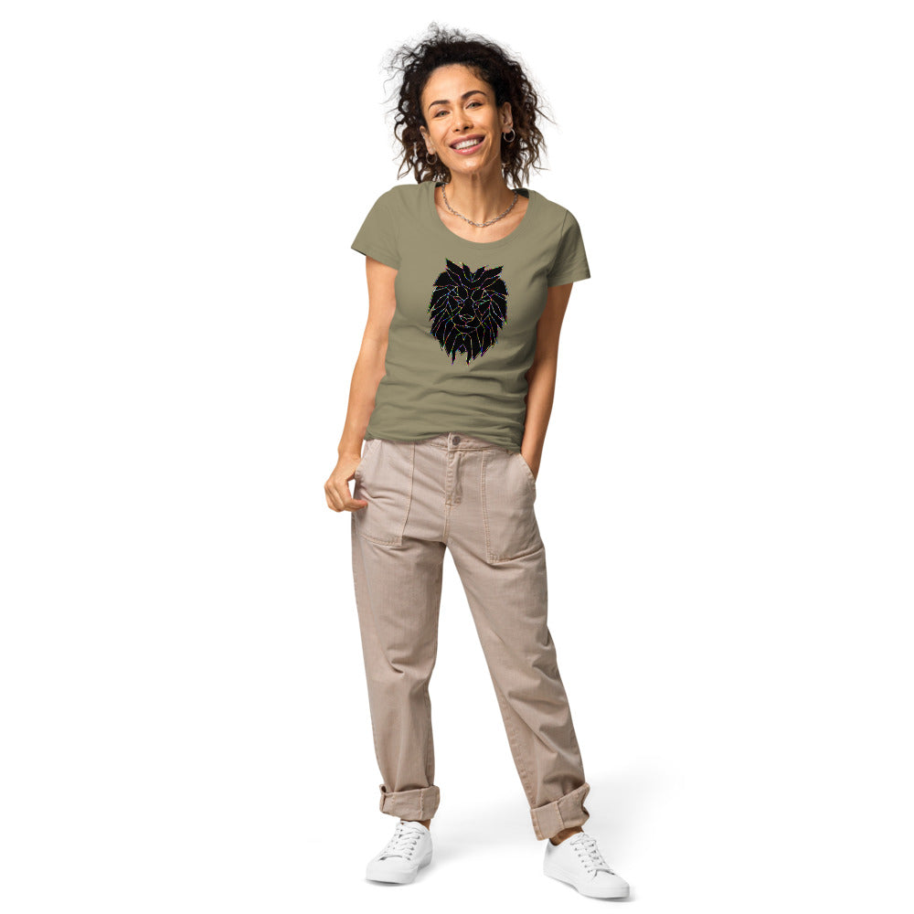 Multi Coloured Lion Women’s organic t-shirt