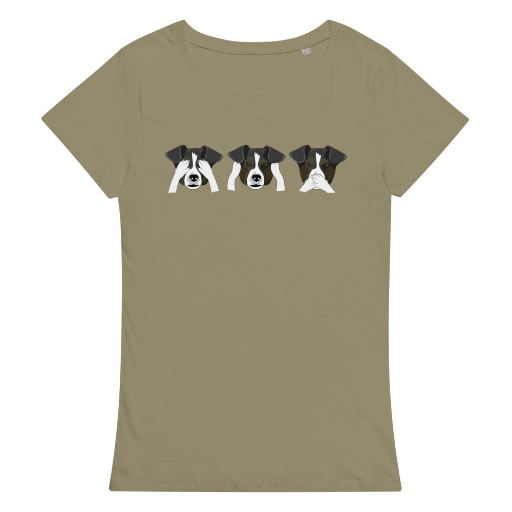 See no evil, hear no evil, speak no evil Women’s organic t-shirt