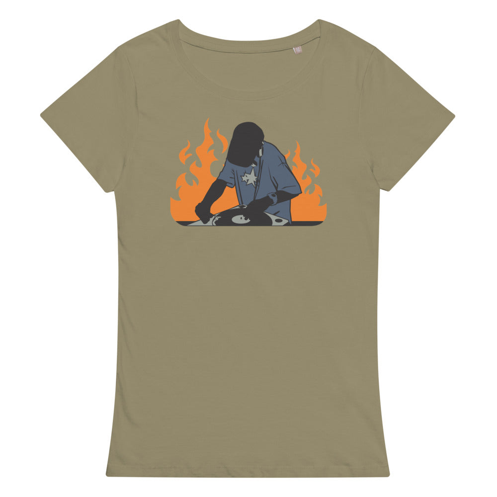 DJ on Fire Women’s organic t-shirt