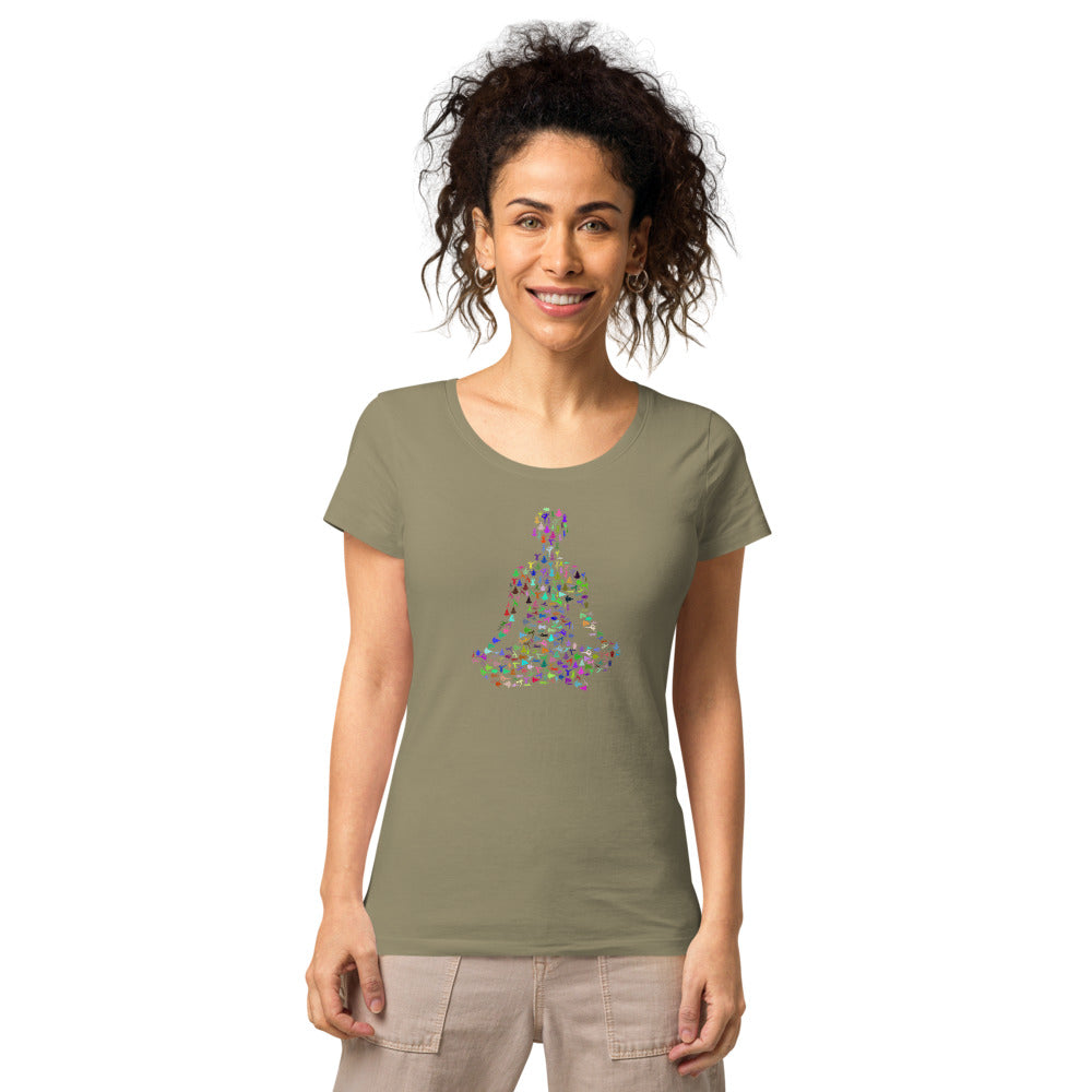 Multi Coloured Yogi Women’s organic t-shirt