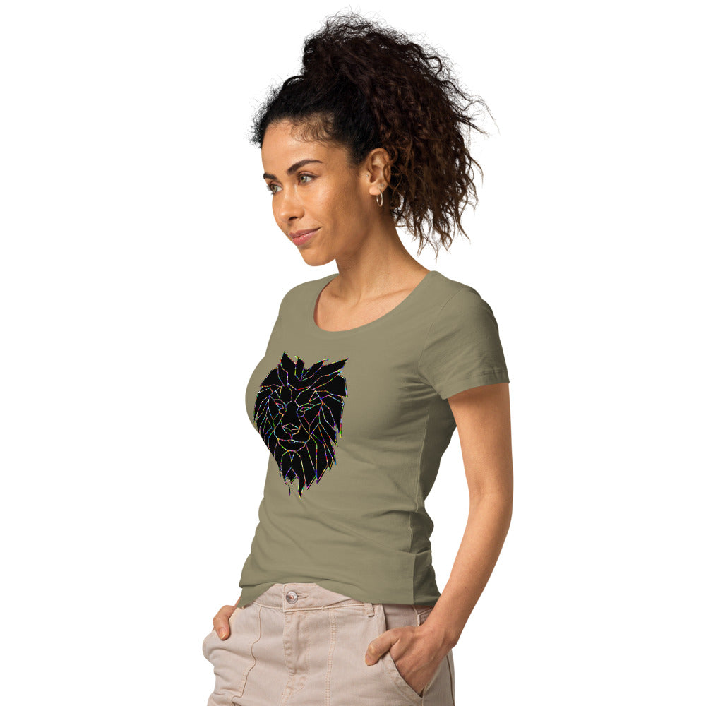 Multi Coloured Lion Women’s organic t-shirt