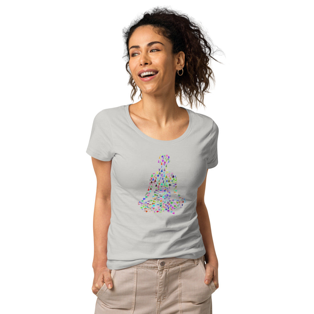 Multi Coloured Yogi Women’s organic t-shirt