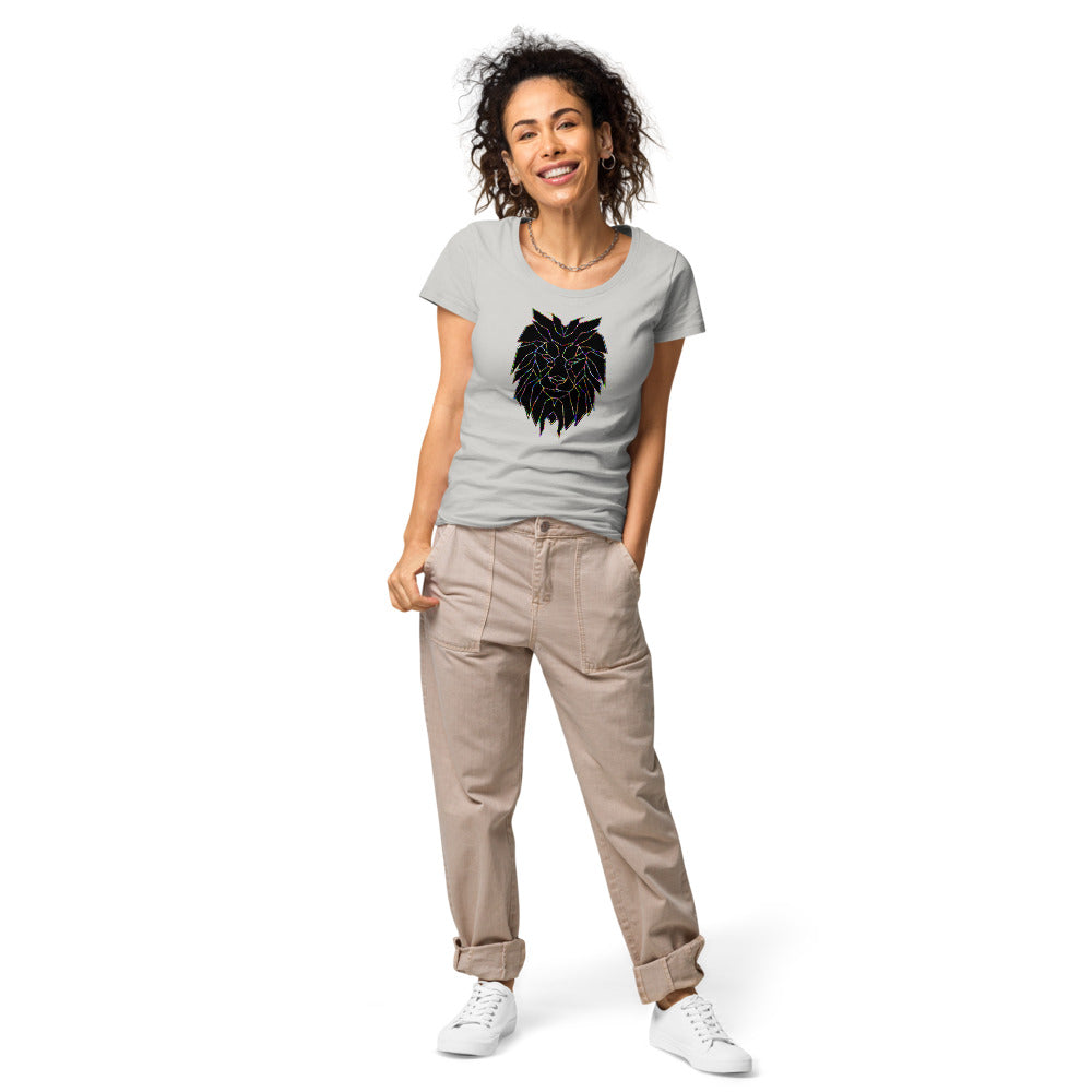 Multi Coloured Lion Women’s organic t-shirt