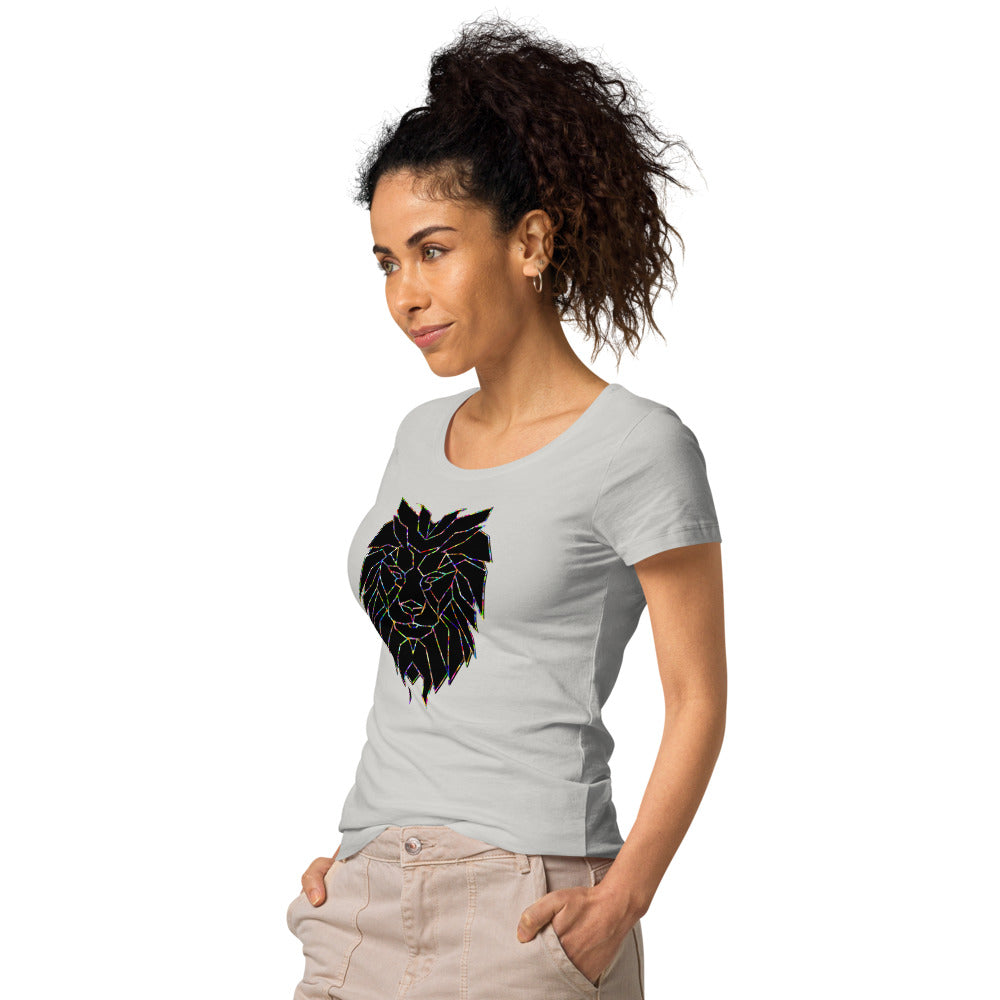 Multi Coloured Lion Women’s organic t-shirt