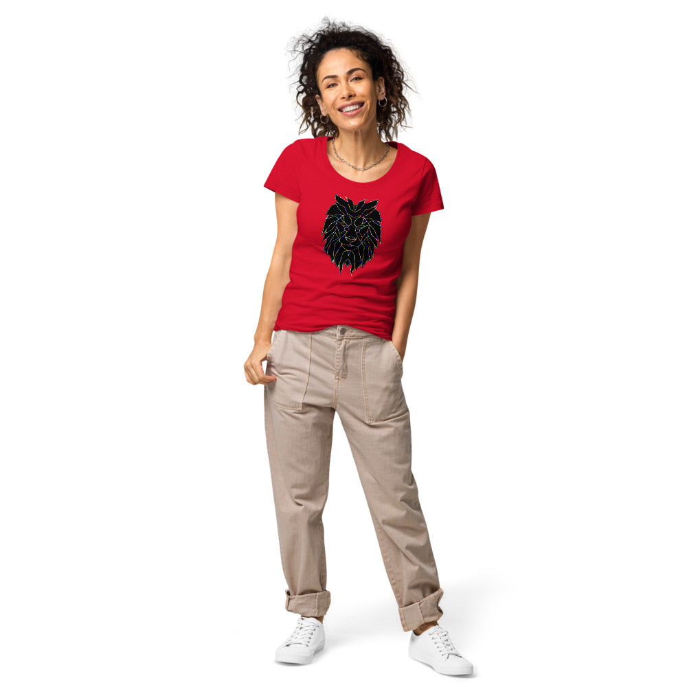 Multi Coloured Lion Women’s organic t-shirt