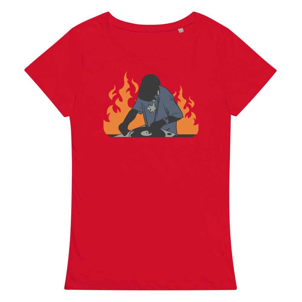 DJ on Fire Women’s organic t-shirt