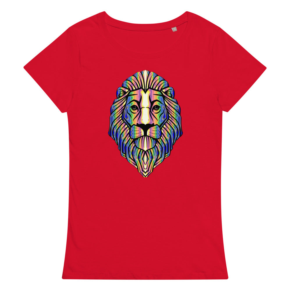 Multi Coloured Lion Women’s organic t-shirt