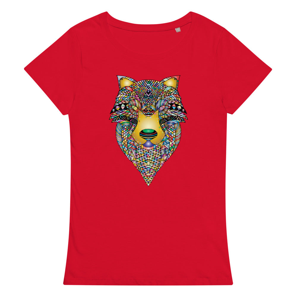 Multi Coloured Wolf Women’s organic t-shirt