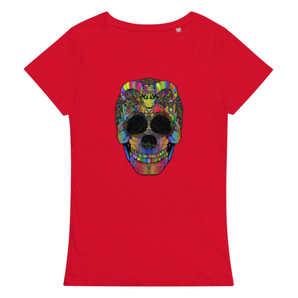 Multi Coloured Skull Women’s organic t-shirt